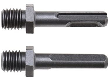 EMSea 2pcs Adapter M14 Male Thread to SDS Plus Female and Female Triangle for Grinder Drill Bit Connection Converter of Diamond Core Bits Fitted on Electric Drill