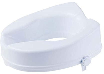 Toilettensitzerhöhung, Toilettensitzerhöhung mit Deckel, Toilettensitzerhöhung für ältere und behinderte Menschen, verlängerte und erhöhte Sperrsitzstütze für ältere behinderte und behinderte Benutz