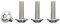 Drenky M5 Screws, 20 Pcs M5 X 20mm Socket Flanged Button Screws, 304 Stainless Steel, Hexagon Socket, Pan Head, Rustproof