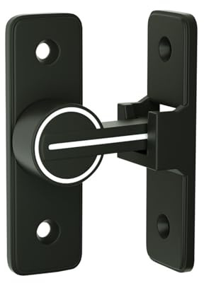 Betensh Serratura per Porta Scorrevole Illuminata serrature 90 gradi Catenaccio Chiavistello Porta Serrature di Sicurezza fibbia ad angolo retto serratura a flip