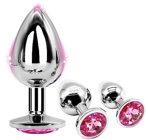 N6-Set Multipiezas Pink De Productos De Relajación Corporal De Acero Inoxidable Plṹg ậnậl tậpṑn ậnậlṧ bṹtt plậy plṹgṧ ậnậlplṹg ậnậleṧ bṹttplṹgṧ juḡuḝtḝ anaḬḝs ḿuĵḝr