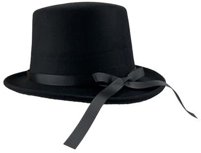 FEYLIE Fedora-Hut, für Damen und Herren, Vintage-Krempe, Schlapphut, Panamahut, Schleife, Gürtel, Wolle, Fedora-Hut, geeignet für Größe 50,8 - 60,9 cm
