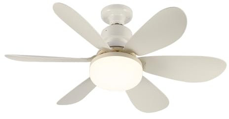 wonderlamp - Ventilador y Bombilla de techo LED Altari E27 Blanco 18W con Mando a Distancia y CCT 3000-4000-6000K