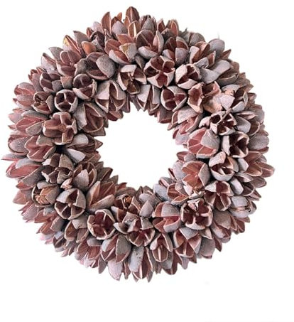 Kranz Naturkranz Dekokranz Türkranz Deko aus Bakuli Früchten Hellrosa 20 cm