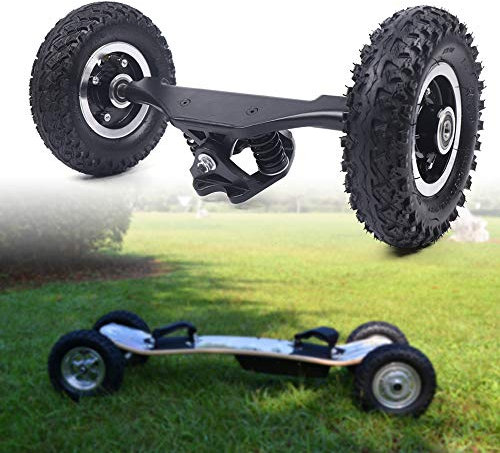 8 Zoll Skate Wheel, Skateboard Truck Combo Set, mit Radständer, Combo Skateboardräder, Riemenscheibe für Offroad Elektro LKW, Mountain Board Longboard