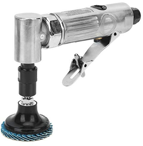 Akozon Máquina de Grabado Herramienta de Pulido Neumática con ángulo de Curvatura de 90° con Disco de Esmeril AG‑315BS Conector Europeo Accesorios Profesionales (porro japonés)