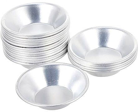 Garneck -set Mit 20 Mini-tarteformen Aus Aluminiumlegierung Für Torten Und Käsekuchen