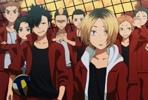 WDZFF Jigsaw Puzzle 1000 Teile Sport Anime Haikyuu! Poster Holz Buntes Geschicklichkeitsspiel Für Die Ganze Familie Erwachsene Tq85Xz