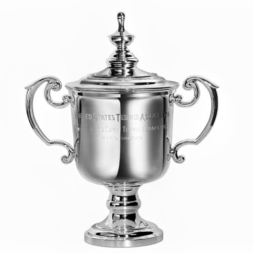 Housunzi Replik der Champions Trophy der US Tennis Open Herren Einzel Challenge Cup-Meisterschaftstrophäen Souvenirs für Tennisfans Perfekt für Sammlungen und Heimdekoration