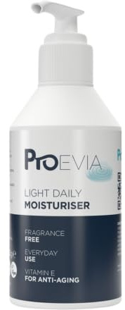 ProEVIA Light Daily Moisturiser 250g, Face & Body, Fragrance free, Vitamin E, Vegan, Suitable from Birth, Dermatologically Tested