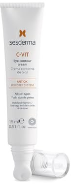 Sesderma C-VIT Crema de ojos 15 ml – Cuidado regenerador ligero contra arrugas y ojeras, con vitamina C y nanotecnología para piel radiante, humedad y protección UV