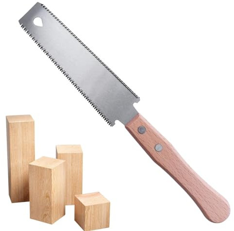 Japanische Stahl -Pull -Säge - kleine Handsäge, flexible Handsäge | Anti -Stick -Design sorgt für glatte, präzise Schnitte, leichtes Design für vielseitiges Werkzeug für Holzbearbeitungs -Tischlerei -