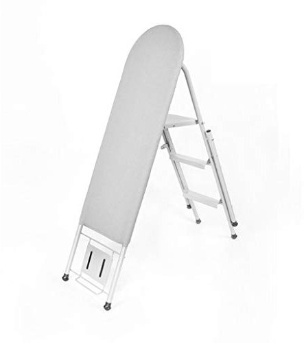 ZJPOJPH ASSE da Stiro Multifunzione, ASSE da Stiro Rinforzato e Spesso, ASSE da Stiro in Acciaio di qualità, Scala per la Scuola e la casa, Assi da Stiro da 124 x 15 x 36,5 cm