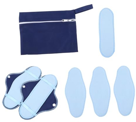 UTHCLO Waschbare Damenbinden Slipeinlagen 8 Stück aus Wiederverwendbarem Material mit Hoher Saugfähigkeit und Atmungsaktiver Auslaufsicherer Schicht für Damenhygiene bei Monatsfluss