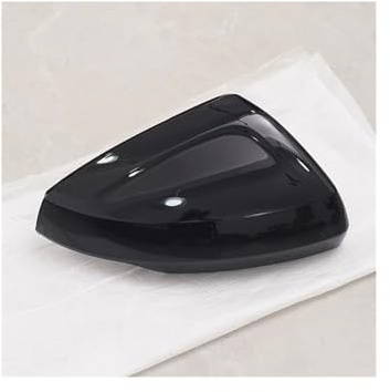 Coque Rétroviseur Latéral Coque Protection Rétroviseur Latéral Noir Brillant pour Polo MK6 2019-2023 Rétroviseur Couvercle(Glass Black Right)