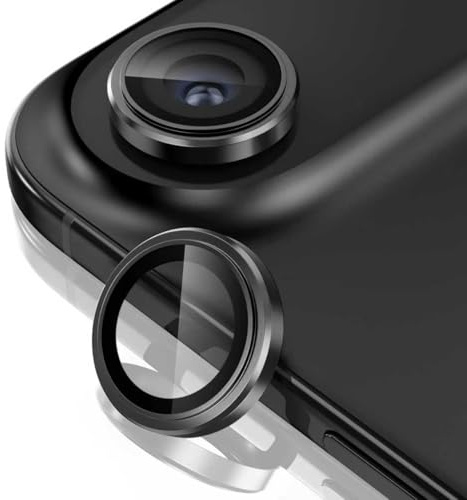 Giftorld Protection d'objectif d'appareil photo pour iPhone 17 Air, anneau 3D en aluminium aéronautique, verre trempé 9H, cercle de nuit, pas de bulle, clarté HD, coque conviviale, installation facile