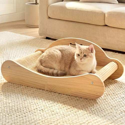 Kratzbrett Katze 160° gebogen, Sisal Kratzbrett 60 cm, Kratzmöbel