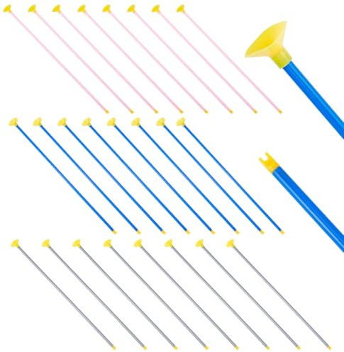 BENECREAT 24pcs Flèches de Remplacement à Ventouses, 42cm Flèches PVC de Remplacement avec Ventouses pour Tir et Pratique