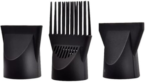 Set di 3 ugelli per asciugacapelli in plastica professionale per asciugacapelli con ugello per pettine accessorio di ricambio per soffiaggio strumento styling del salone di parrucchiere diametro 4,5cm