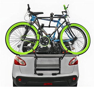 MENABO Portabicicletas sobre portón trasero 000063400000 Stand Up para 2 bicicletas
