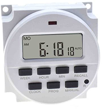 Temporizador programable TM618N LCD Power Smart Timer Switch Relé (TM618N-4 12V)