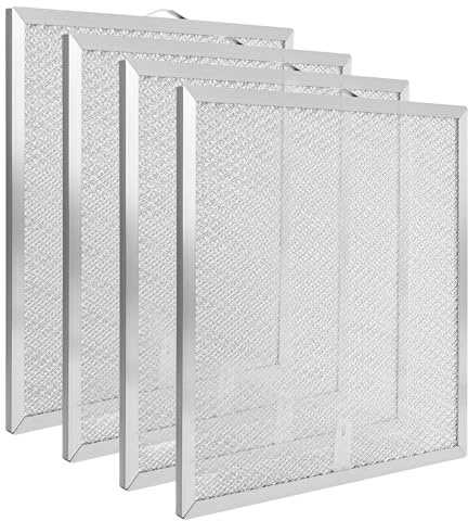 Bularie 99010316 Fettfilter für Dunstabzugshaube, 29,8 x 29,5 x 1,9 cm, kompatibel mit Broan Nutone Kenmore WA6500 QT20000 Dunstabzugshaube – Aluminiumfilter ersetzt S99010316 WA65AF NTK745 0000