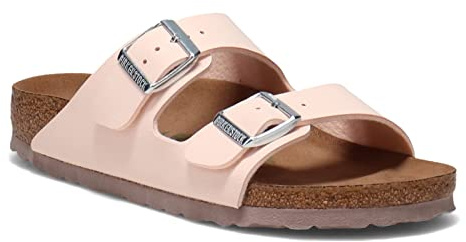 Birkenstock Milano Shearling - Sandali unisex in camoscio rosa chiaro, taglia 36/43, Rosa chiaro., 6 Women/4 Men