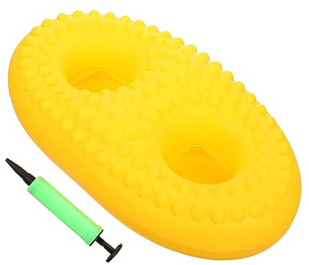 Vaguelly 1satz Aufblasbarer Getränkehalter Für Pool Stabiler Schwimmender Becherhalter Hochwertigem Für Strand Und Mit Pumpe Gelb