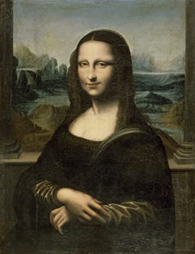 VsoxA Berühmte Gemälde Kunst Poster Leinwand Retro Poster Mona Lisa Von Leonardo Da Vinci Dekoration Wandbild für Schlafzimmer Home Decor 60x90cm