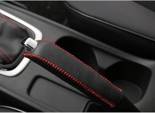 CDETKGER Cubierta de Freno de Mano de Coche, para VW Golf 4 5 6 7 Passat Lupo Polo 6R Palanca De Freno De Mano Cubierta Protectora Antideslizante Freno De Mano Funda Protectora,A