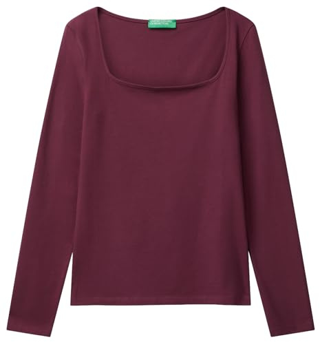 United Colors of Benetton Camiseta para Mujer, Violeta, XL