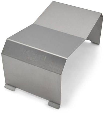 Grillrost.com Das Original Abschirmblech Traeger (runde Form) - Absolut verzugfrei aus Edelstahl