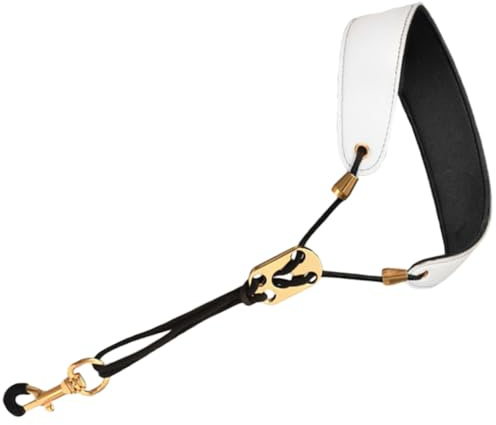 JOINPAYA Lederband Hals Saxophongurt aus Leder und Metall Bequem Robust für Tenorsaxophon Beim Üben und Spielen