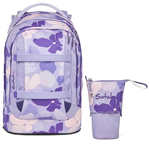 Satch Pack Schulrucksack Set 2tlg. inkl. Pencil Slider (Lilac Blossom)