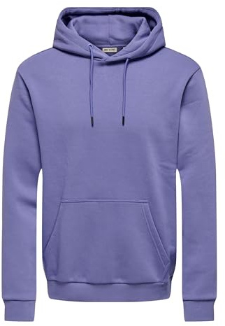 ONLY & SONS Onsceres Hoodie Sweat Noos, Twilight Purple, L