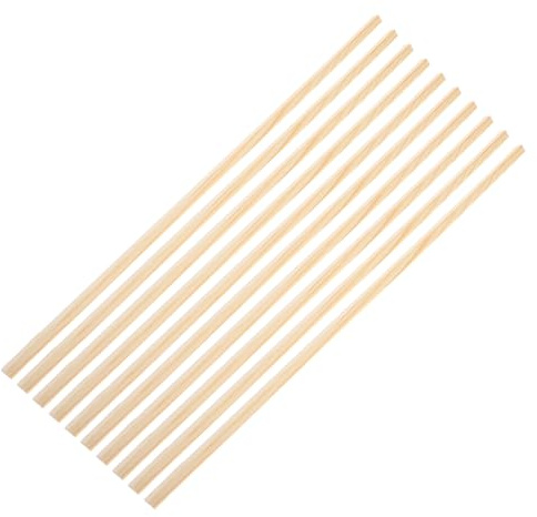 Baguette Murale Décorative en Bois, Lot de 10 Pièces, Beige | Garniture pour Moustiquaire, Moulures de Fenêtre Moustiquaire, Bande de Moulure, Usage Intérieur et Extérieur