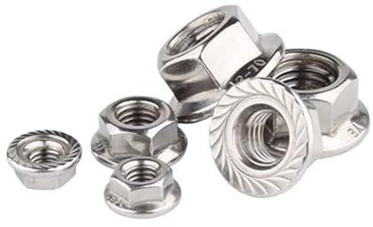 Feingewinde-Sechskant-Sechskantkopf, gezahnte Spinlock-Flanschmuttern, Sicherungsmutter für Bolzen(M20x1.5 (1pcs))