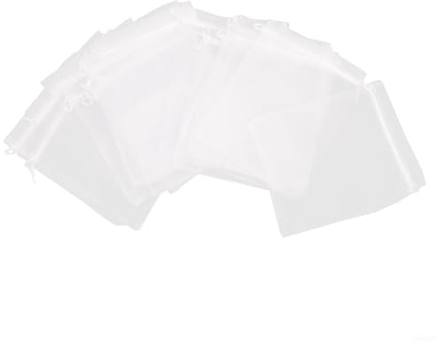 Lot de 100 filets de protection pour fruits avec cordon de serrage pour protéger les fruits et légumes contre les dommages causés par les oiseaux et les insectes (15 x 20 cm)