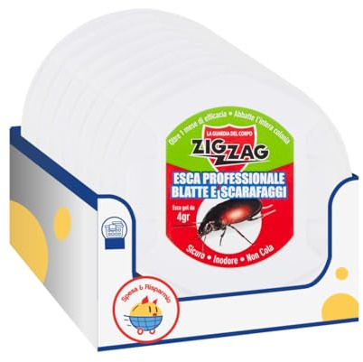 Esca Insetticida per Blatte e Scarafaggi – Confezione in Scatolina da 4 g – Uso Domestico e Professionale kit con Spugna Brandizzata SPESA & RISPARMIO Inclusa – Variazioni 4/8/12 Pezzi (8)