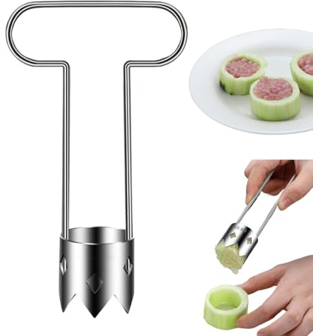 Frucht Entkerner Werkzeug | -Entkerner Werkzeug - Edelstahl Entsteiner Mit Ergonomischem Griff Tragbar Für Gurken Birnen Kiwi Wassermelone Haushalt Reisen - Tragbarer Küchenhelfer Zum Entkernen Von Gu