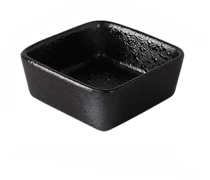 HOMSPE Ciotole in ceramica per snack, piattino quadrato per condimenti, adatto per contenere condimenti, salsa di soia, aceto, frutta e salse, portautensili in porcellana facile da pulire, 1 pezzo (C)