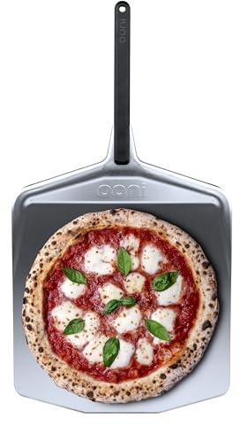 Ooni Pala per pizza 40 cm - Pala per pizza in alluminio super liscio con manico lungo - Pala per pizza per spingere, girare ed estrarre pizze accessori