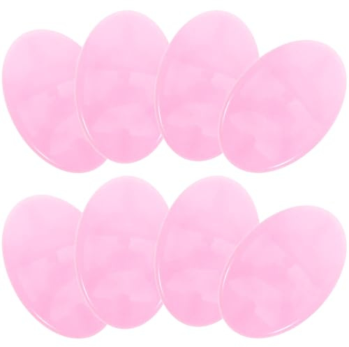 Angoily 8 Soportes Magnéticos para Dorsales de Maratón, Clips de Fijación para Correr, Hebillas Ovaladas Reutilizables, Color Rosa, Paquete de 8 Juegos, Accesorios Ligeros para Deportes