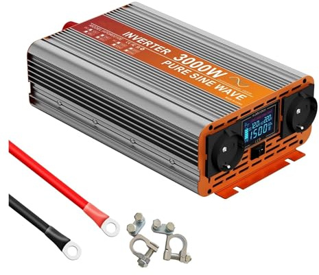 Power Inverter Inversor De Onda Pura De 24 V, 220 V, 3000 W, 4000 W, 5000 W Y 6000 W, Convertidor De 12 V A 220 V, Transformador para Coche Y Camión. Convertidor(12V,3000W)