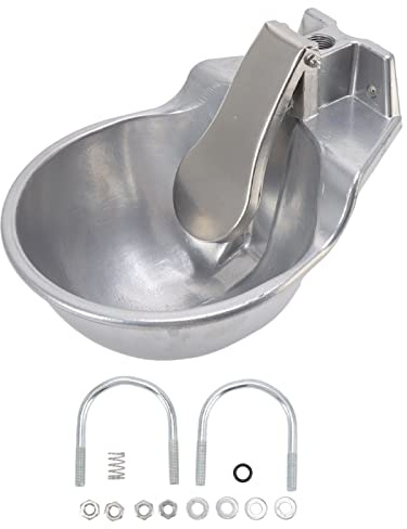 Bebedero automático para Ganado, abrevadero de Agua para Animales Engrosado en aleación de Aluminio, Fuente de Agua Duradera para Ganado, Perros, Gatos, ovejas y Caballos con diseñ