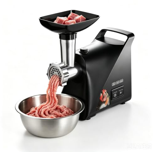 Picadora de Carne Industrial, 1000W, Acero Inoxidable, Aplicación en Múltiples Escenarios