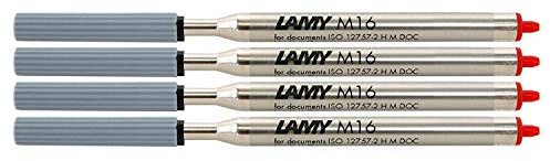 Lamy M16 Ersatzmine für Lamy Kugelschreiber F blau, 4 x 1