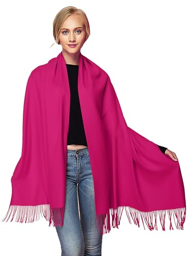 Moschen-Bayern Pashmina Stola Damen für Abendkleid Kaschmirstola Kaschmir Schal Umhang Paschmina Schwarz Rot Creme Rosa Pink Blau Grün Beige Ivory Elfenbein Weiß
