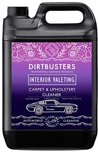 Dirtbusters Car Upholstery Carpet Cleaner Shampoo Solution For Interior Valeting, Clean, Remove Stain & Deodorise With Reactivating Odour Treatment (5L)
