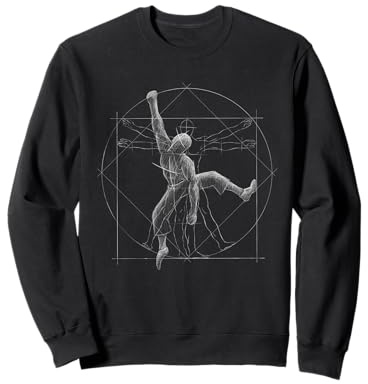 Escalade Homme de Vitruve Grimpeur Boulderer Sweatshirt